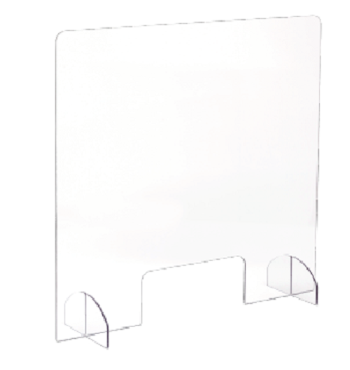 Portable All-Acrylic Sneeze Guard  